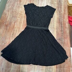 Black Lace Mini Dress from indie designer